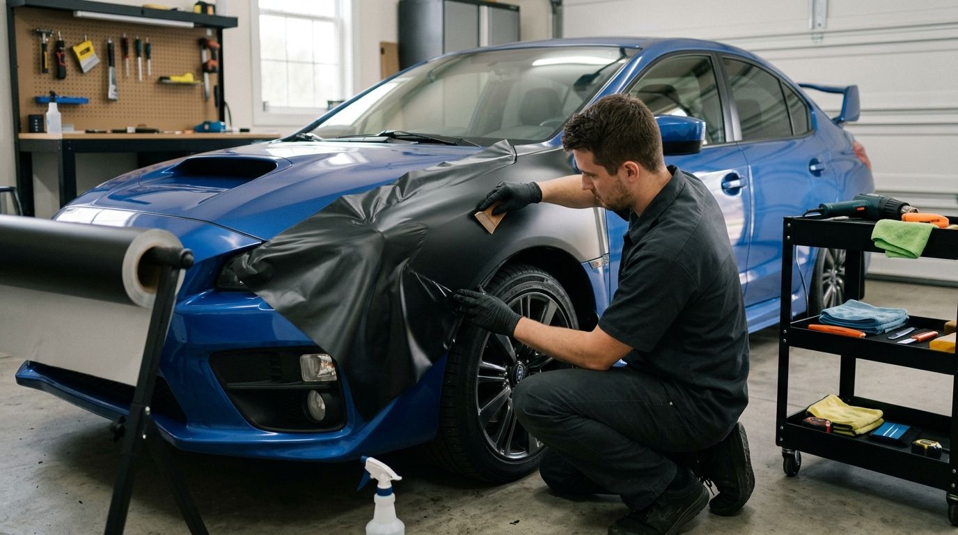 Jak samodzielnie okleić auto folią: Poradnik dla początkujących
